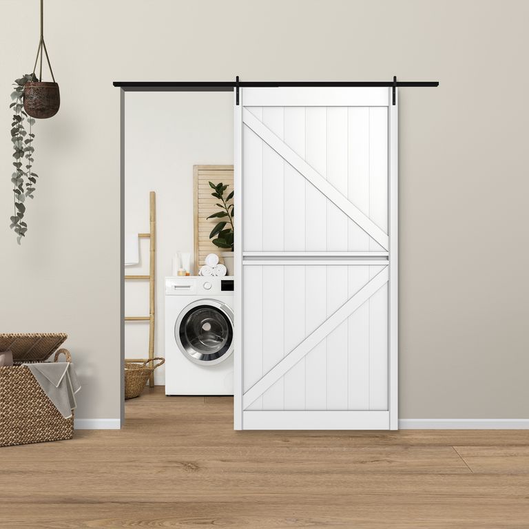 Puerta Grande PVC Blanco 100x215cm
