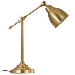 JUST HOME COLLECTION - Lámpara de Escritorio Valga 1L E27 Dorado 15x48 cm