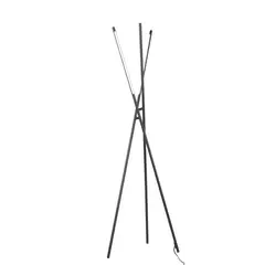 JUST HOME COLLECTION - Lámpara de Pie LED Barnes Negro 50x140 cm
