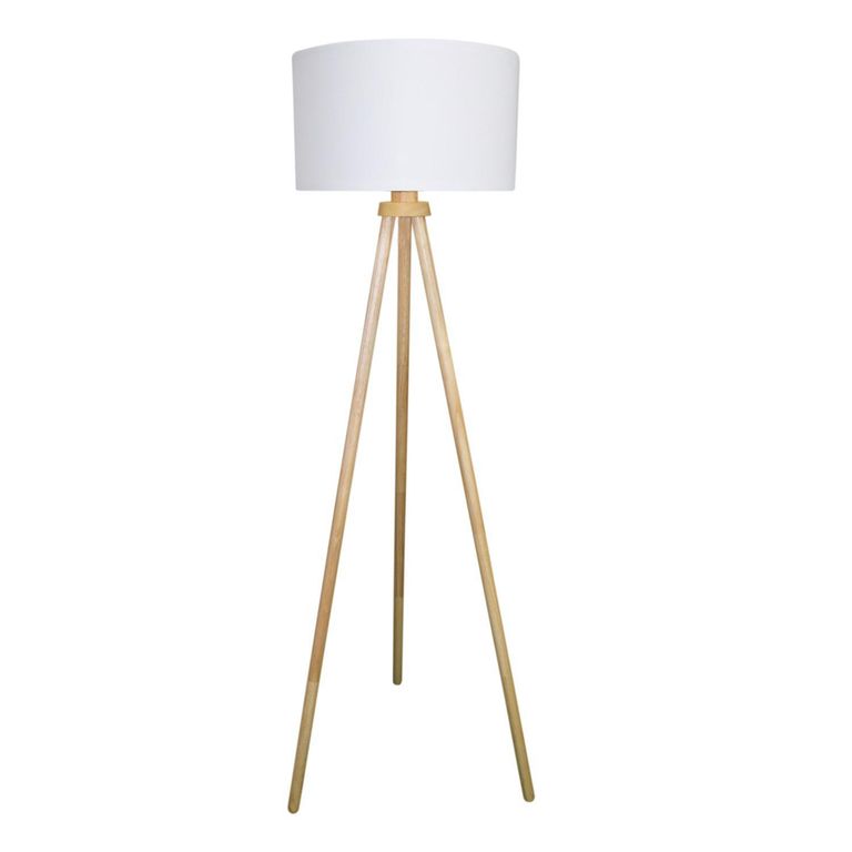 Lámpara de Pie Balush 1L E27 Blanco 40x149 cm