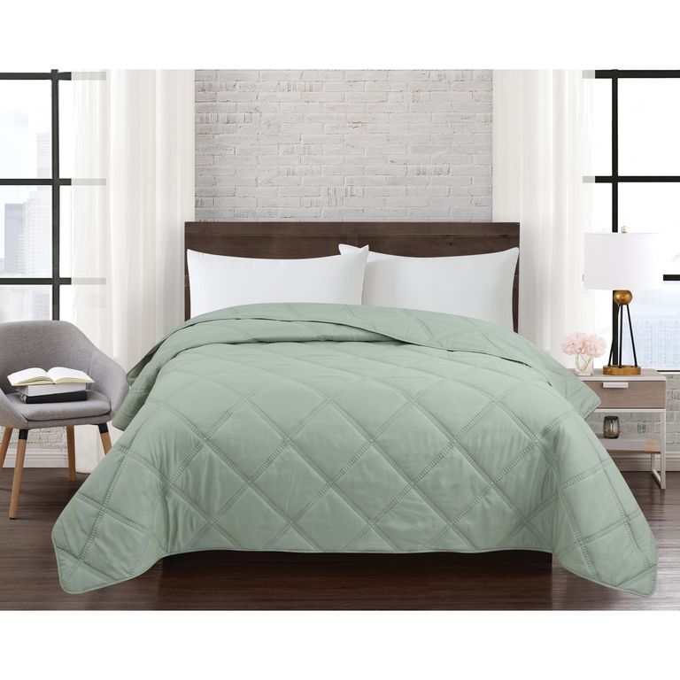 Cubrecama Bts26 1.5 Plazas Verde