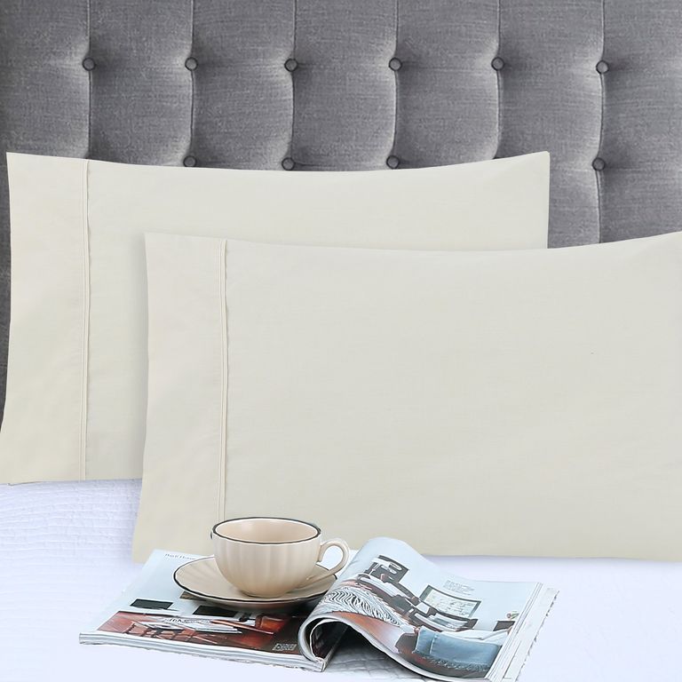 Set 2 Fundas De Almohada 50X70 Beige