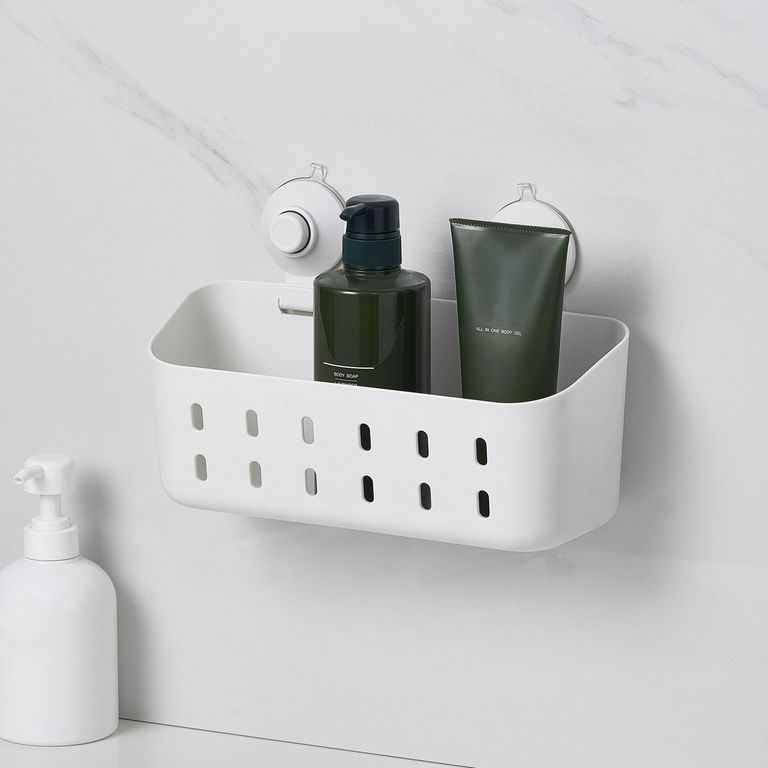 Organizador para ducha rectangular con succión 30.2x12.2x19.7cm