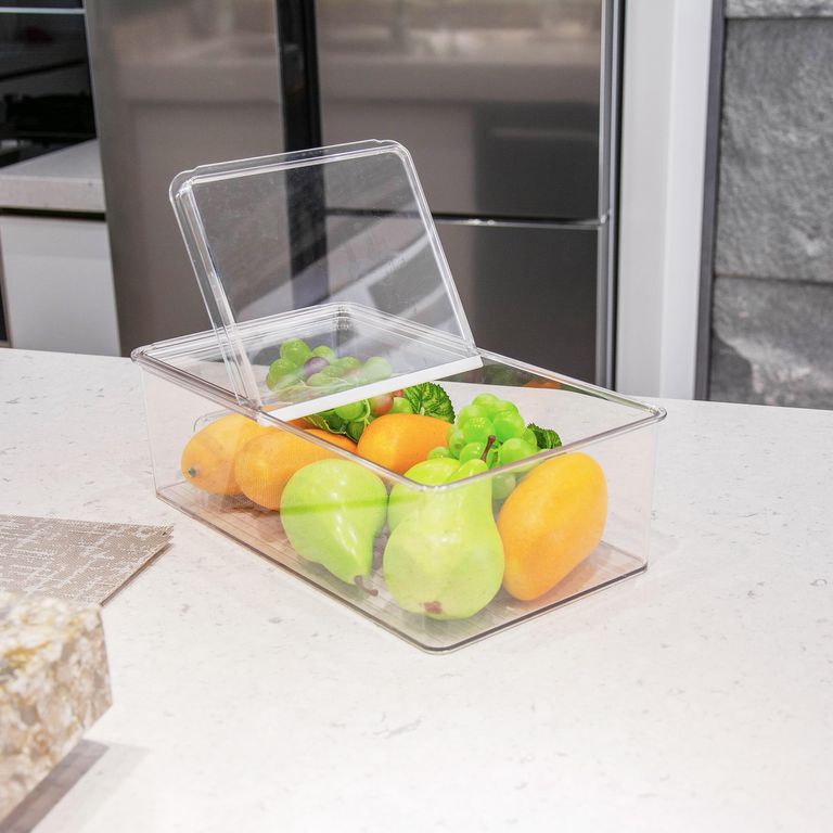 Caja organizadora con tapa para Refrigerador 36x20.5x11cm