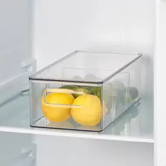 JUST HOME COLLECTION - Caja Organizadora con tapa y divisiones para refrigerador