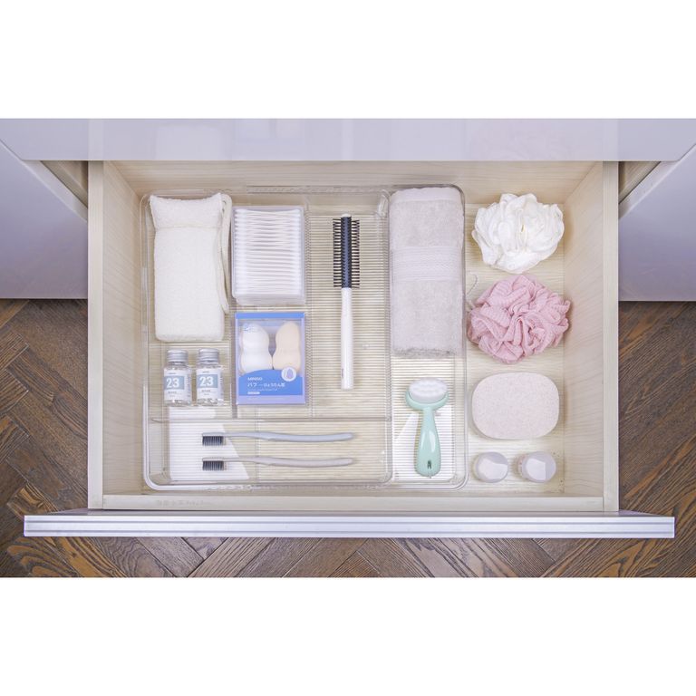 Organizador de cajón acrílico multiuso extensible