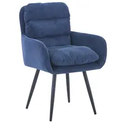 JUST HOME COLLECTION - Sofá Vancouver Azul 1 Cuerpo 63x90.5x62.5 cm