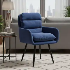 JUST HOME COLLECTION - Poltrona 1 Cuerpo Vacouver Azul