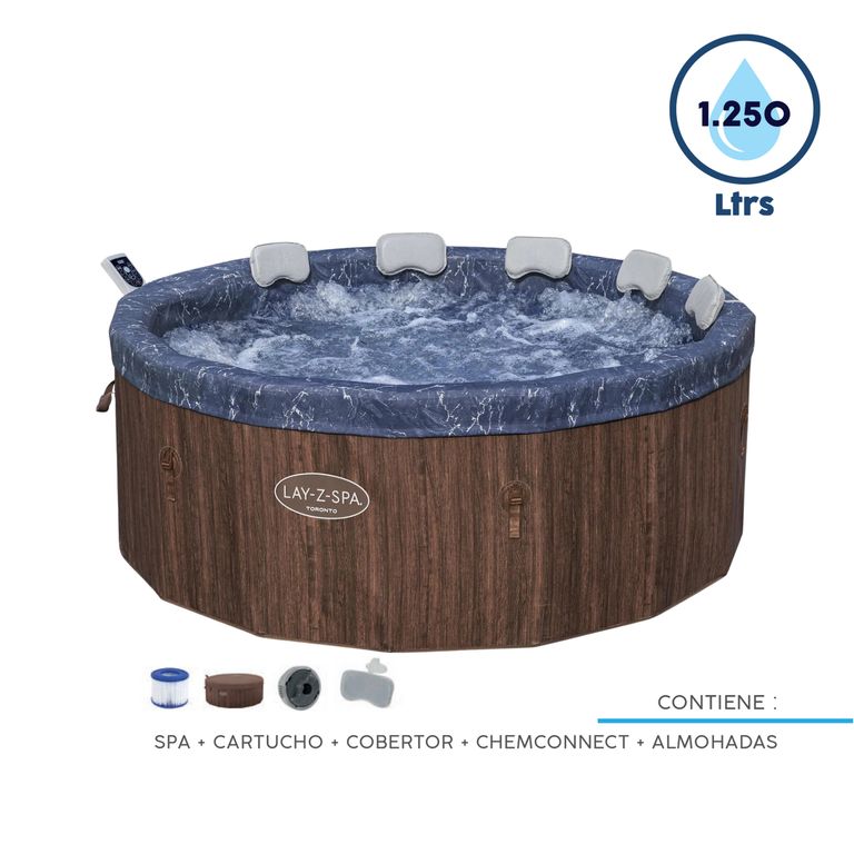 Spa Inflable Toronto 190x70 cm 1,300 Litros 6001W