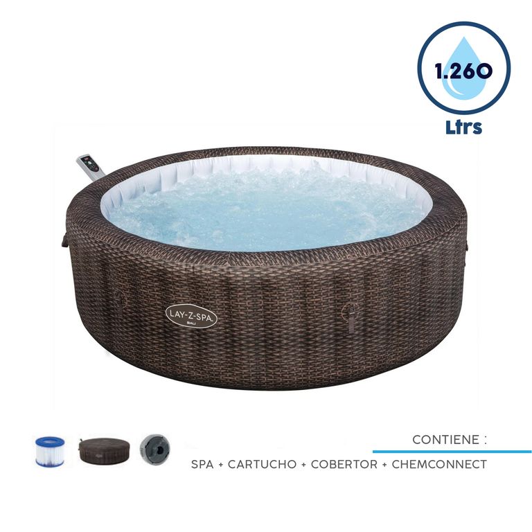 Spa Inflable Bali 216x71 cm Estructural 669 Litros