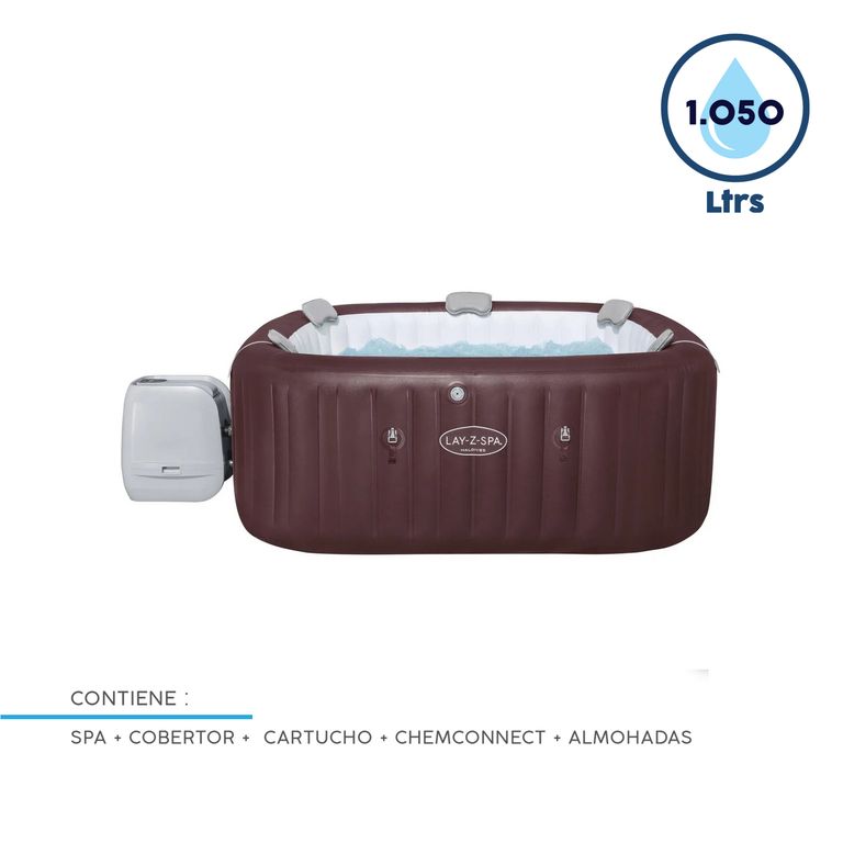 Spa Inflable Maldivas 201x201x80 cm 1,050 Litros