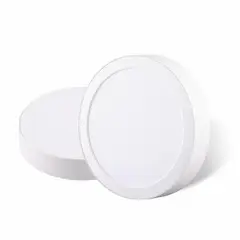 DAIRU - Set de 2 Paneles LED Sobremontaje Circular 18W Luz Fría Blanco