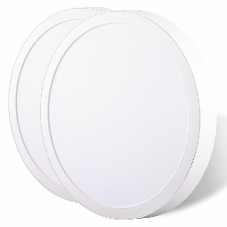 Set de 2 Paneles LED Circular 24W Luz Cálida Blanco