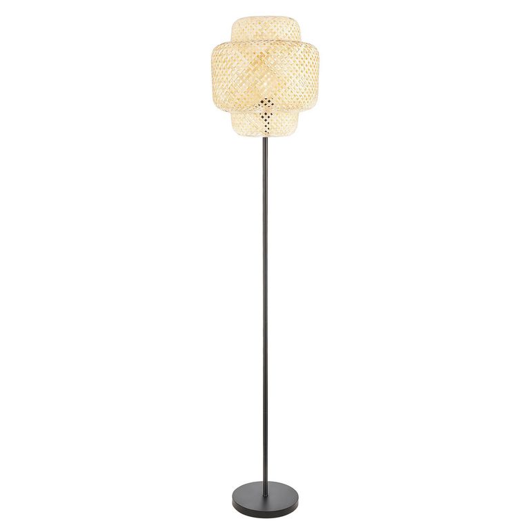Lámpara de Pie Ben 1L E27 Dorado/Blanco 30x150cm