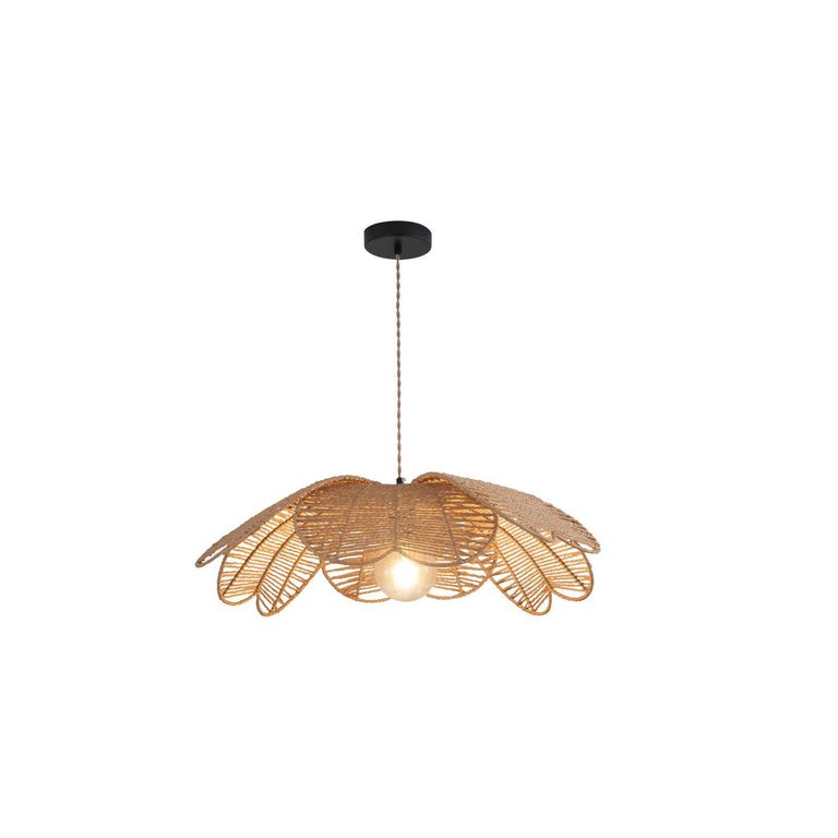 Lámpara Colgante de Techo 1 Luz Tapa Natural