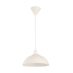 JUST HOME COLLECTION - Lámpara Colgante de Techo 1 Luz Almeria Blanca