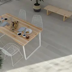 PAMESA - Porcelanato Timber Blanco Deck de 23 x 120 1.38 m2