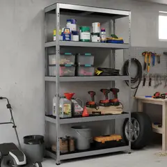 FIXSER - Estantería Exterior 5 Niveles 180x100x38 cm Acero