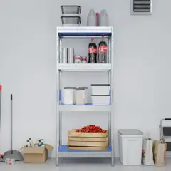 FIXSER - Estantería Alimentaria 4 Niveles 75x180x50 cm Acero