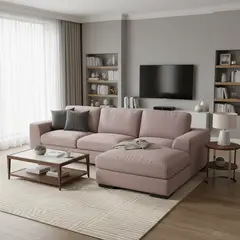 JUST HOME COLLECTION - Seccional 3 Cuerpos Derecha Nube Taupe