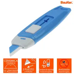 BAUKER - Mini Cutter Cerámico Azul