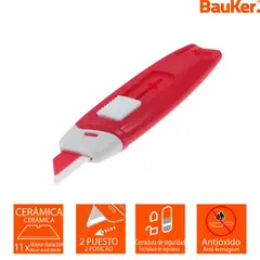 BAUKER - Mini Cutter Cerámico Rojo
