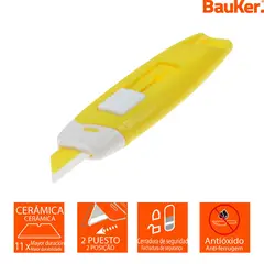 BAUKER - Mini Cutter Cerámico Amarillo