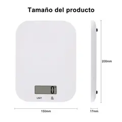 JUST HOME COLLECTION - BALANZA COCINA 5KGS BLANCO