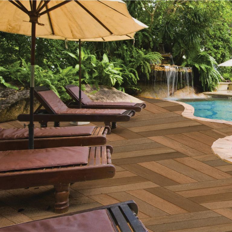Cerámica Maderada Deck Café 50 x 50 2.5 m2