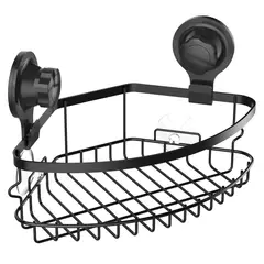 JUST HOME COLLECTION - Organizador de Ducha Esquina Negro