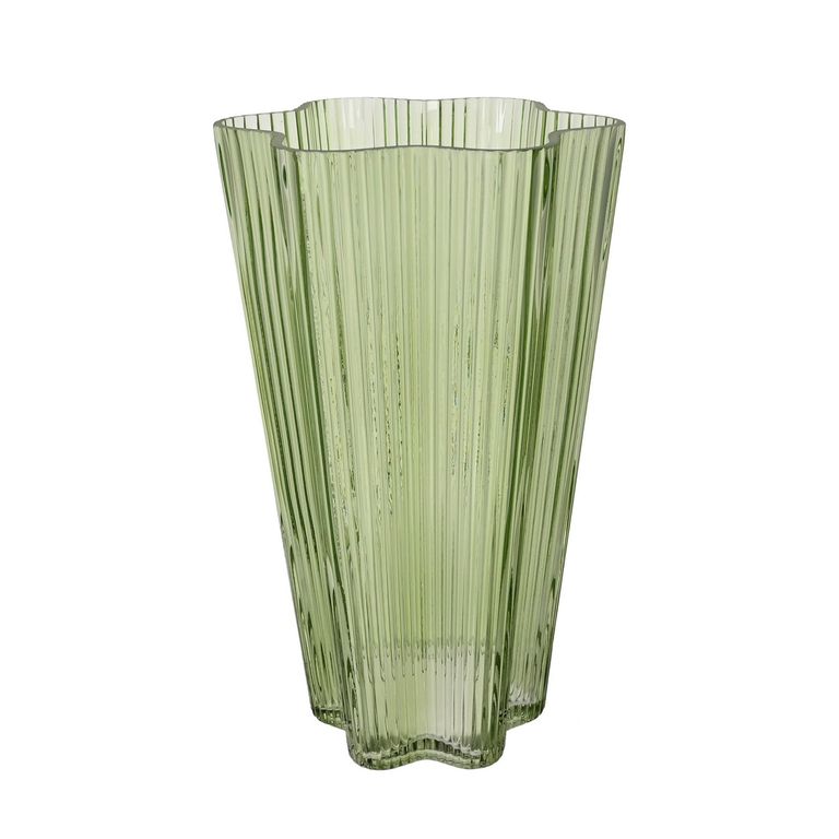 Jarrón de Vidrio Verde 27cm