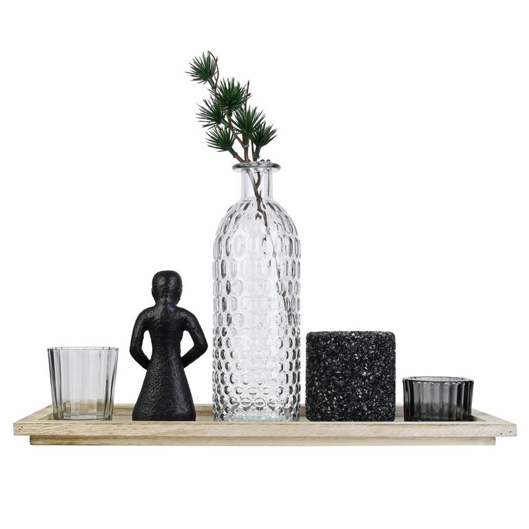 Set Decorativo 36cm Blanco y Negro