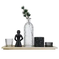 JUST HOME COLLECTION - Set Decorativo 36cm Blanco y Negro