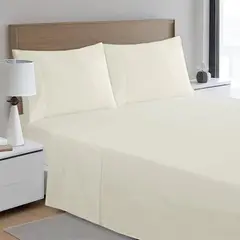 JUST HOME COLLECTION - Sábana 180 Hilos King Beige