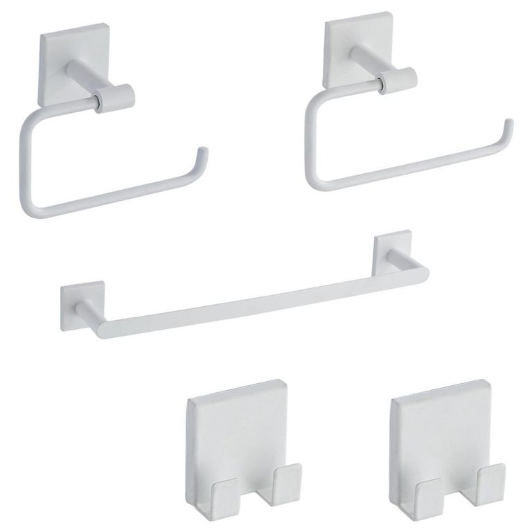 Set de Baño 5 Piezas Blanco