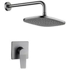 SENSI DACQUA - Monomando de Ducha con Plato Tabor Acero