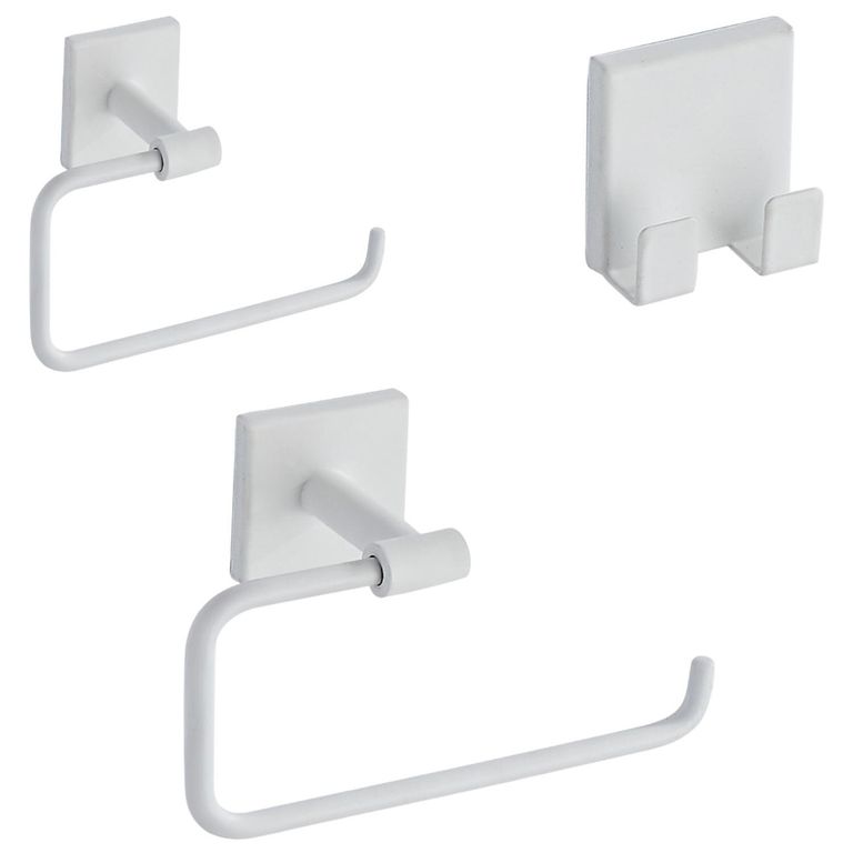 Set de Baño 3 Piezas Blanco