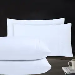 JUST HOME COLLECTION - Set 4 Fundas de Almohada Blancas
