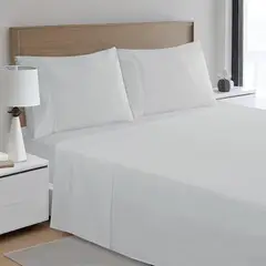 JUST HOME COLLECTION - Sábana 180 Hilos 2 Plazas Gris