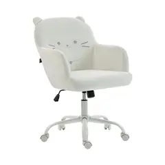 JUST HOME COLLECTION - Silla PC Ergonómica Gato Blanco