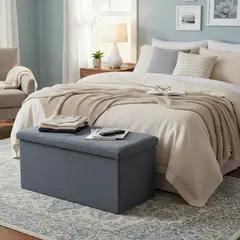 JUST HOME COLLECTION - Banqueta Gris Oscuro 38x76x38Cm