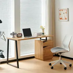 JUST HOME COLLECTION - Escritorio Malone 110x50x75cm Café/Negro