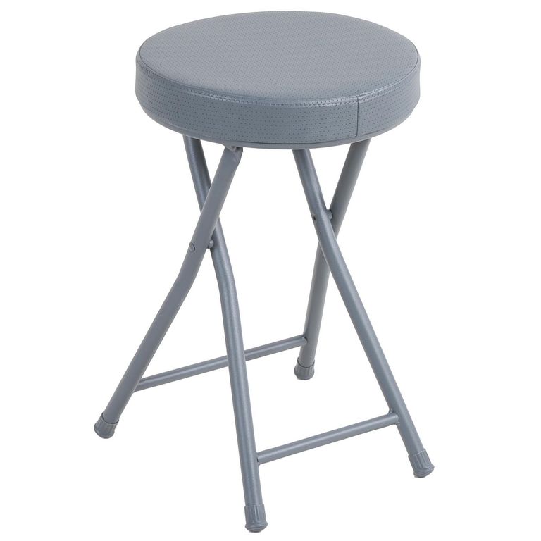 Taburete Plegable Gris