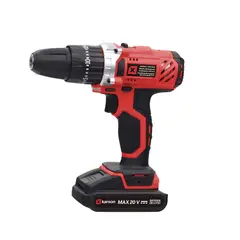 KARSON - Taladro Percutor 20V + 27 Piezas + 2 Baterías