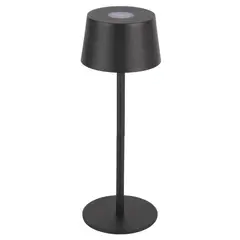 JUST HOME COLLECTION - Lámpara de Escritorio LED Recargable Sabry Negro