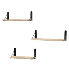 JUST HOME COLLECTION - Set 3 Repisas MDF/Metálica