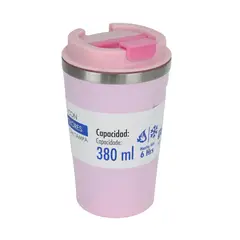 JUST HOME COLLECTION - Vaso Térmico con Tapa 380ml Colores Surtidos