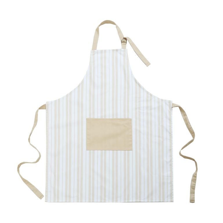 Delantal 75 x 80 cm Línea Taupe Blanco