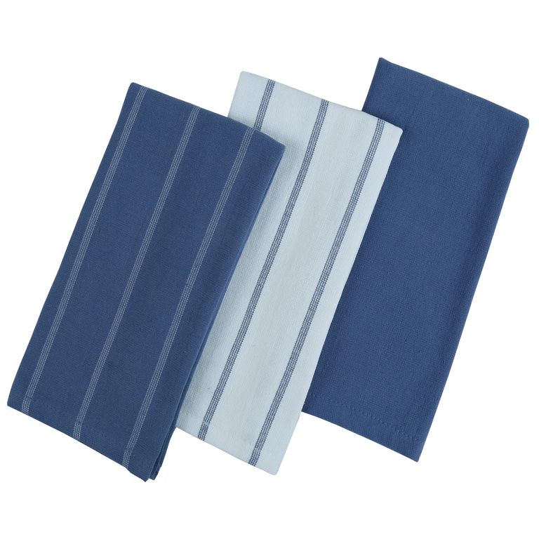 Set de Paños de Cocina Azul Blanco