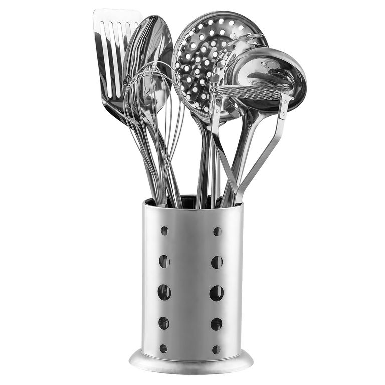 Set Utensilios de Acero Inoxidable 8 Piezas